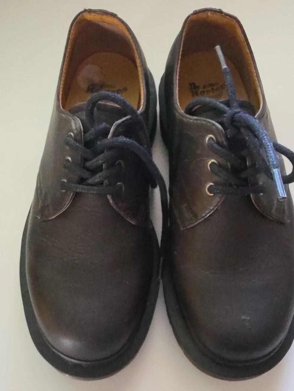 Dr. Martens Dark Brown Leather Derby Shoes
